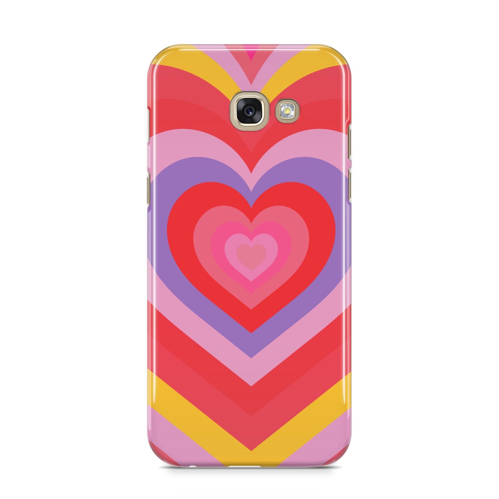 Seventies Heart Samsung Galaxy A5 2017 Case on gold phone