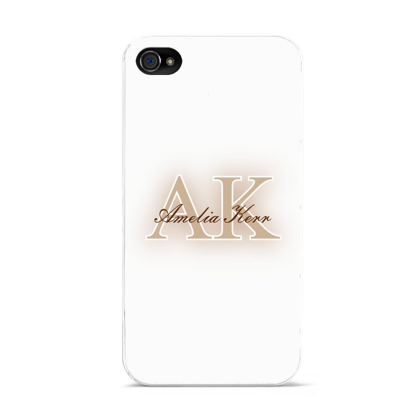 Shadow Initial Personalised Apple iPhone 4s Case