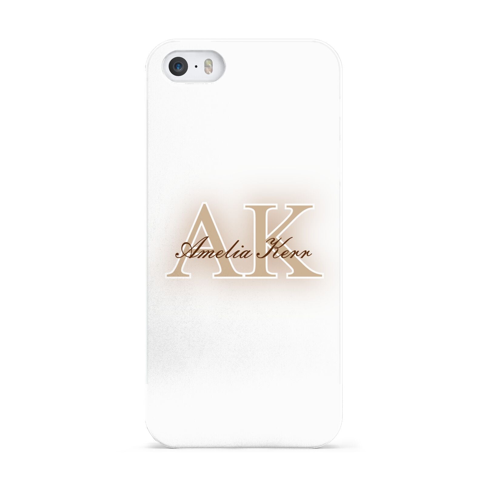 Shadow Initial Personalised Apple iPhone 5 Case