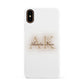 Shadow Initial Personalised Apple iPhone XS 3D Snap Case