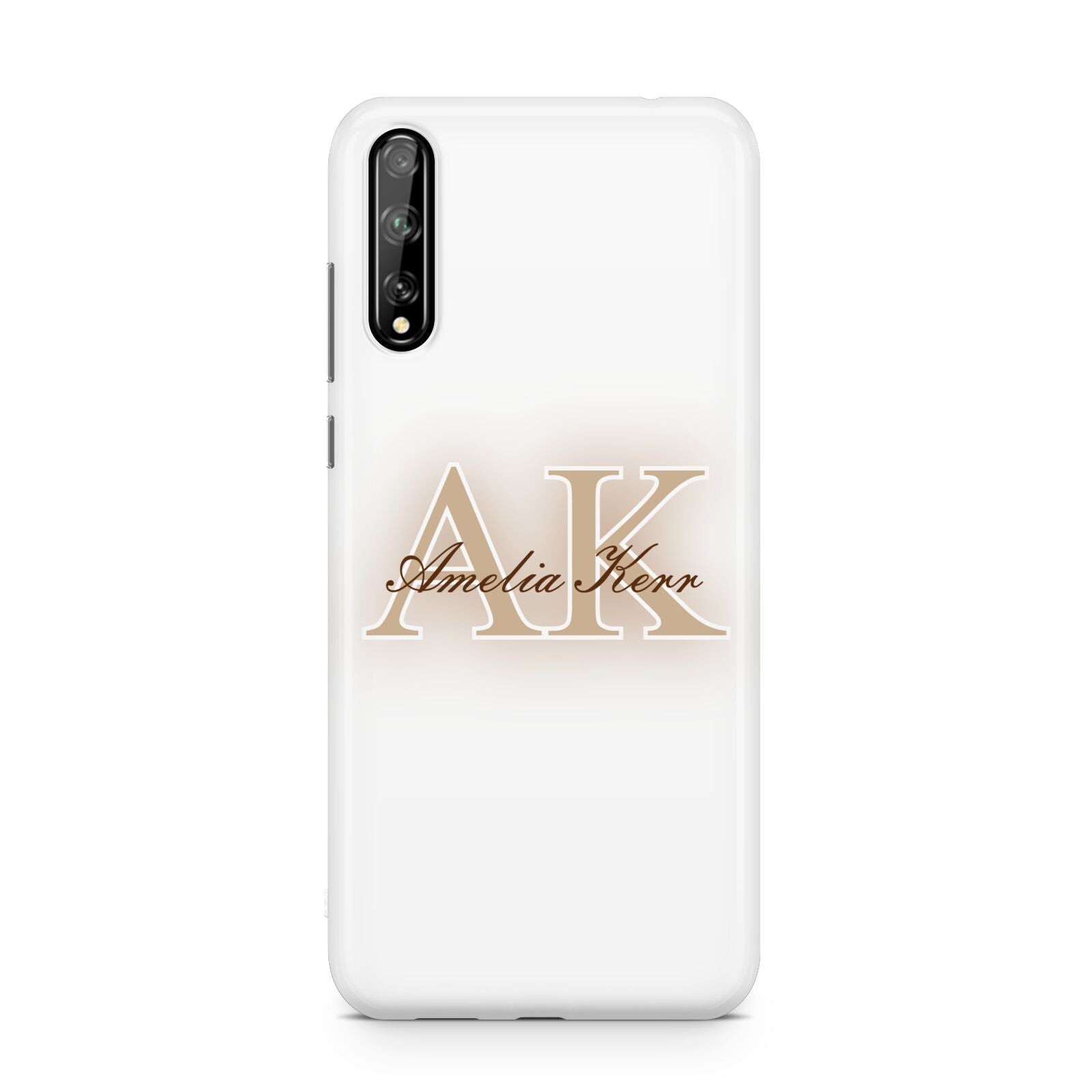 Shadow Initial Personalised Huawei Enjoy 10s Phone Case