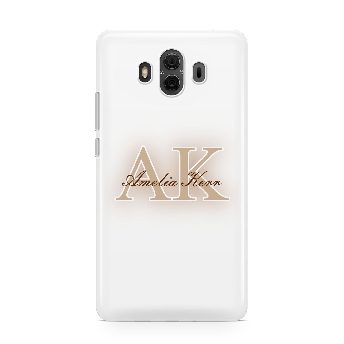 Shadow Initial Personalised Huawei Mate 10 Protective Phone Case