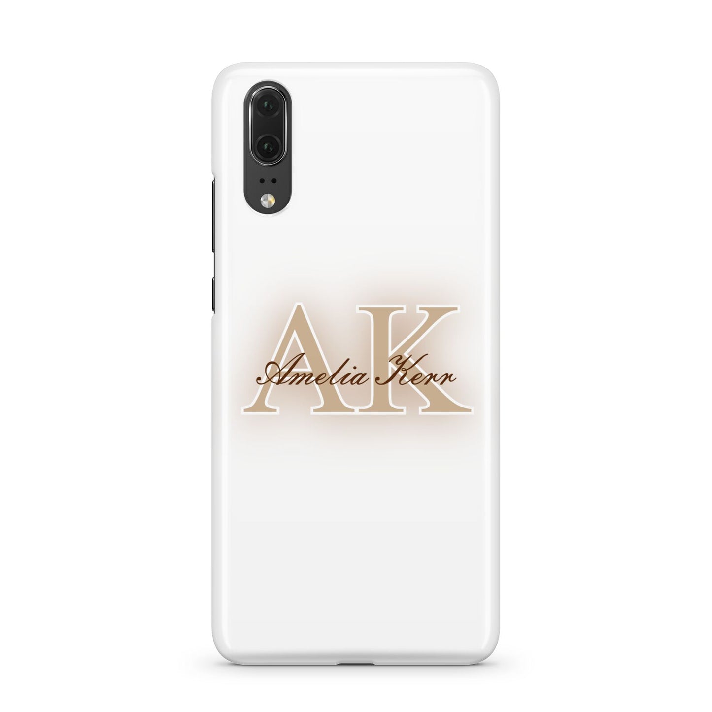 Shadow Initial Personalised Huawei P20 Phone Case