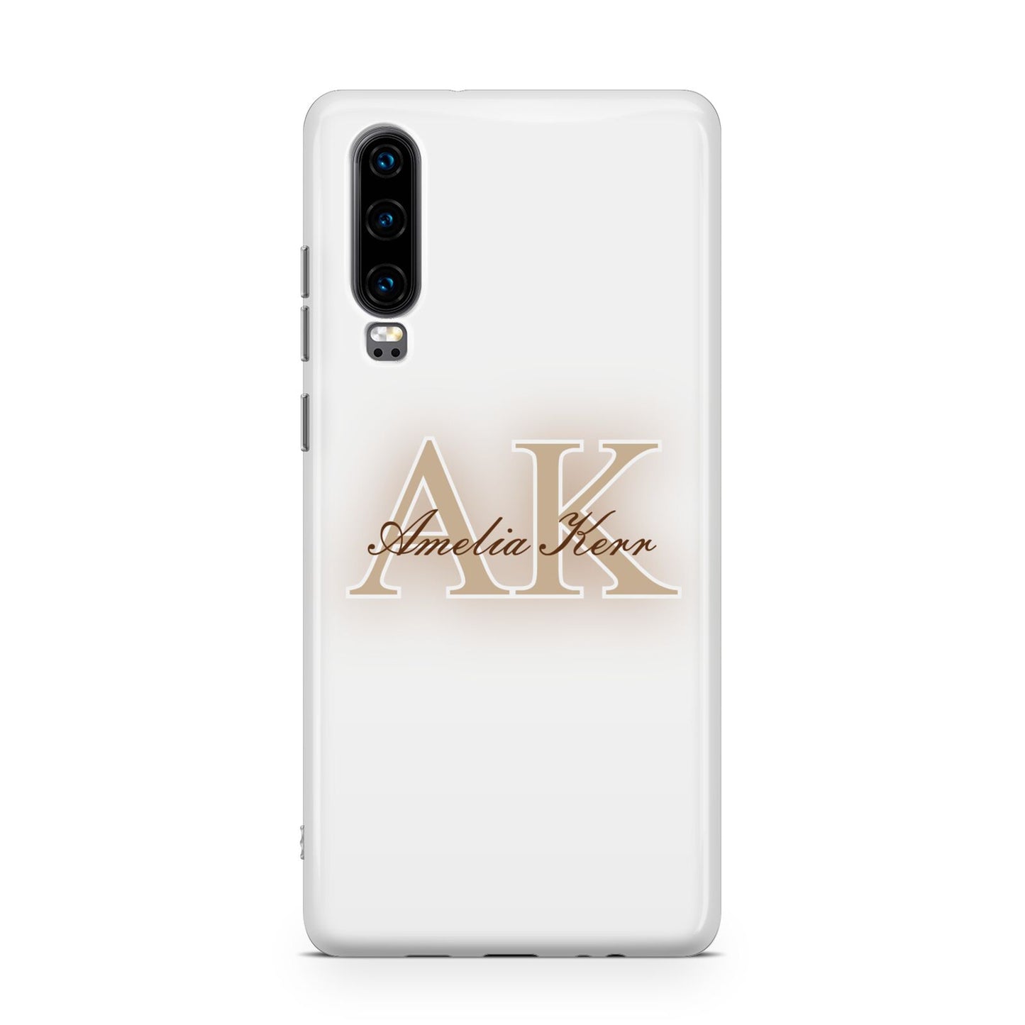 Shadow Initial Personalised Huawei P30 Phone Case