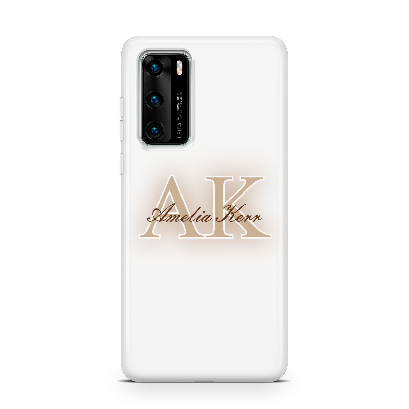 Shadow Initial Personalised Huawei P40 Phone Case