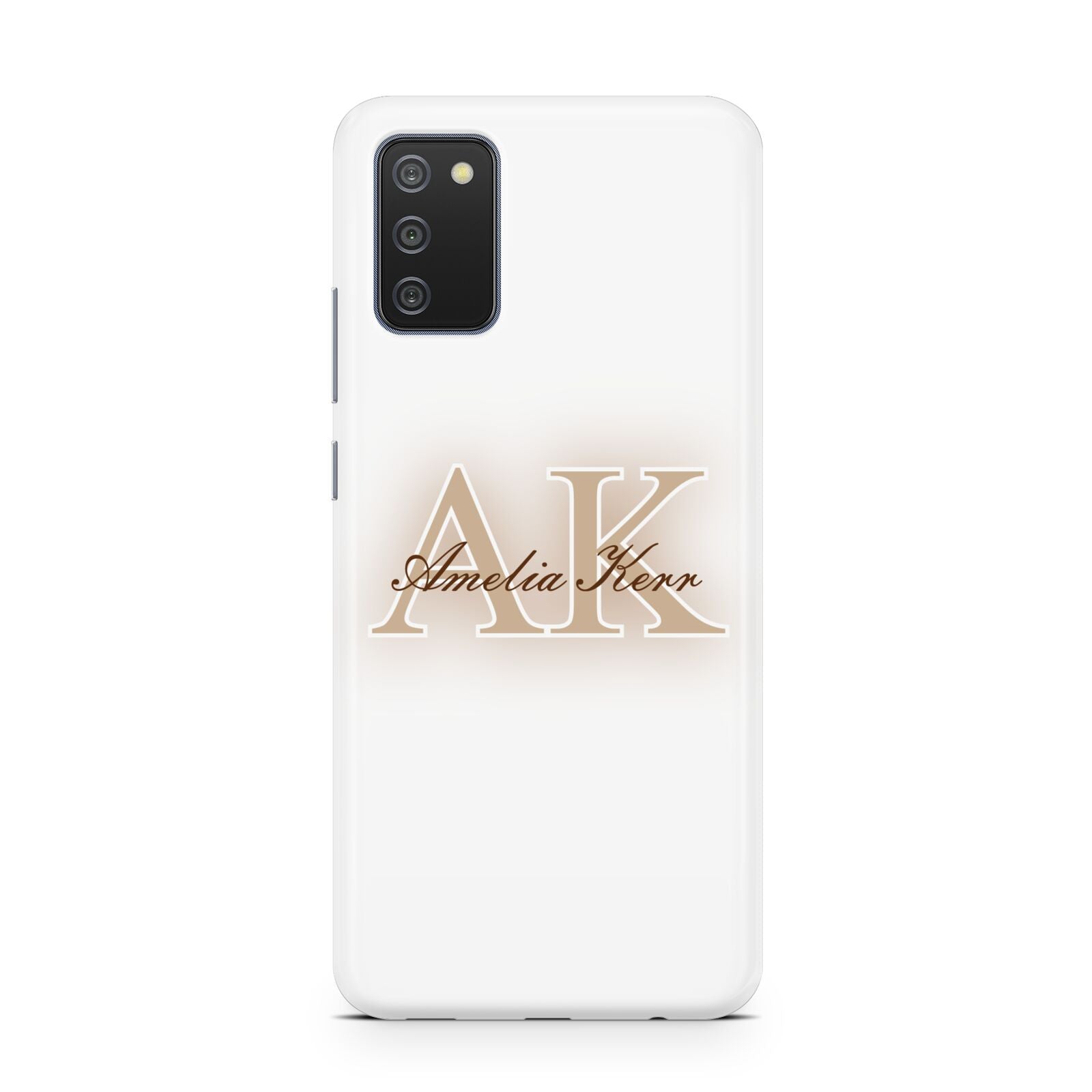 Shadow Initial Personalised Samsung A02s Case