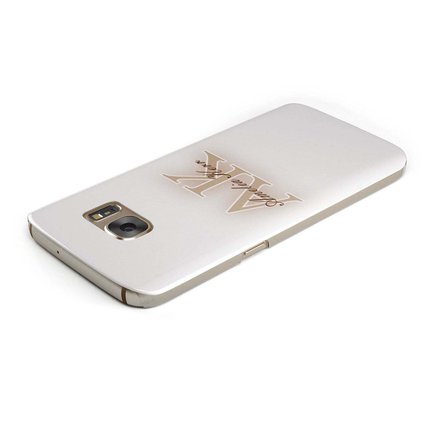 Shadow Initial Personalised Samsung Galaxy Case Top Cutout