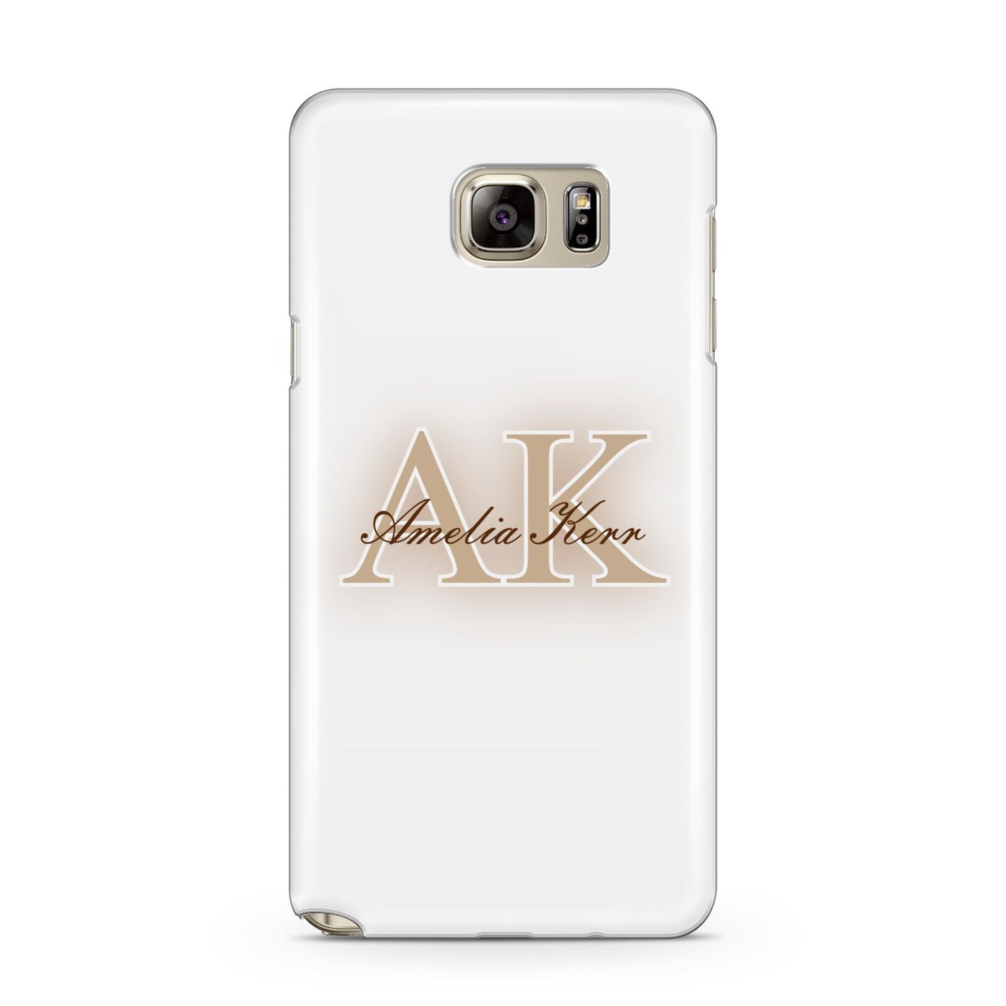 Shadow Initial Personalised Samsung Galaxy Note 5 Case