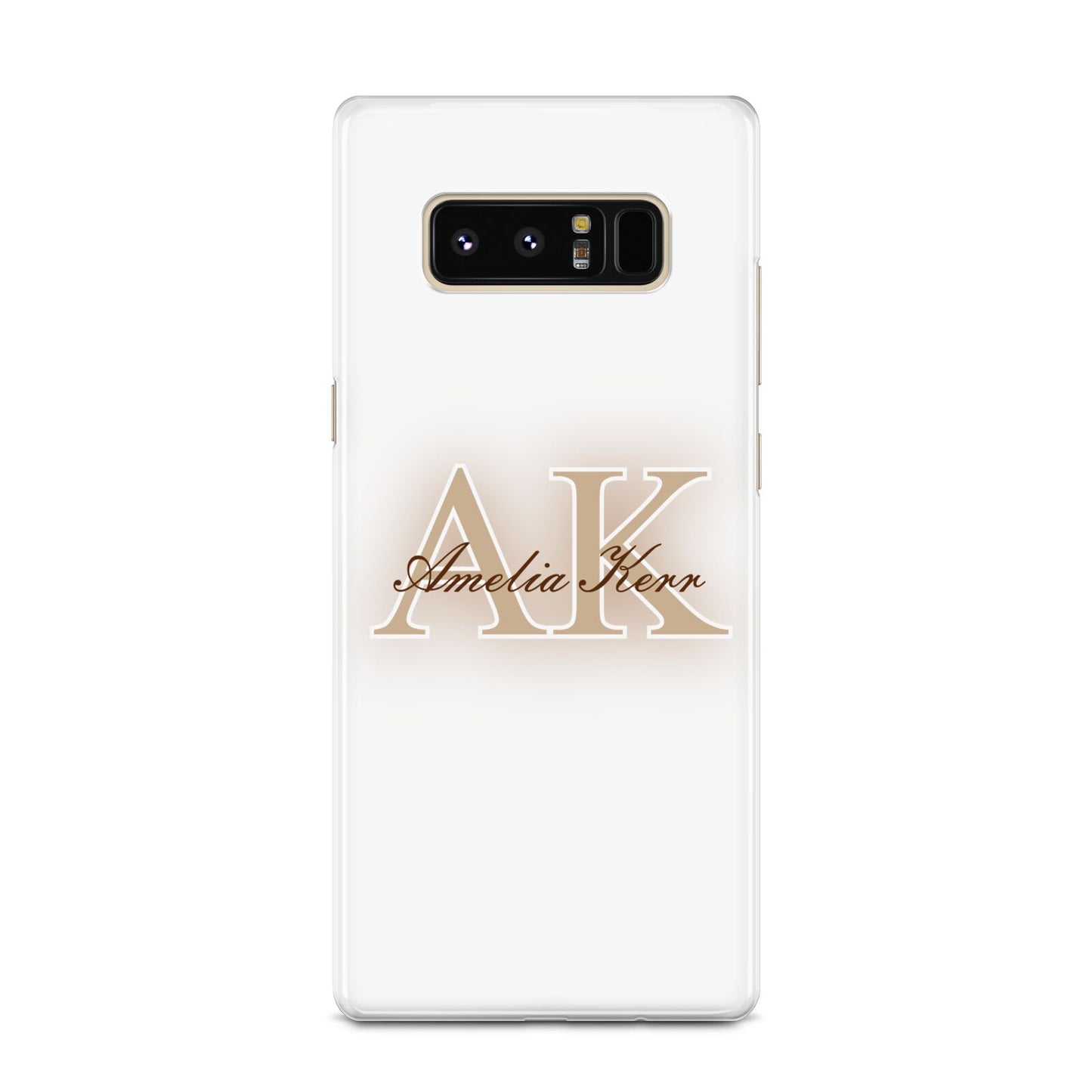 Shadow Initial Personalised Samsung Galaxy Note 8 Case