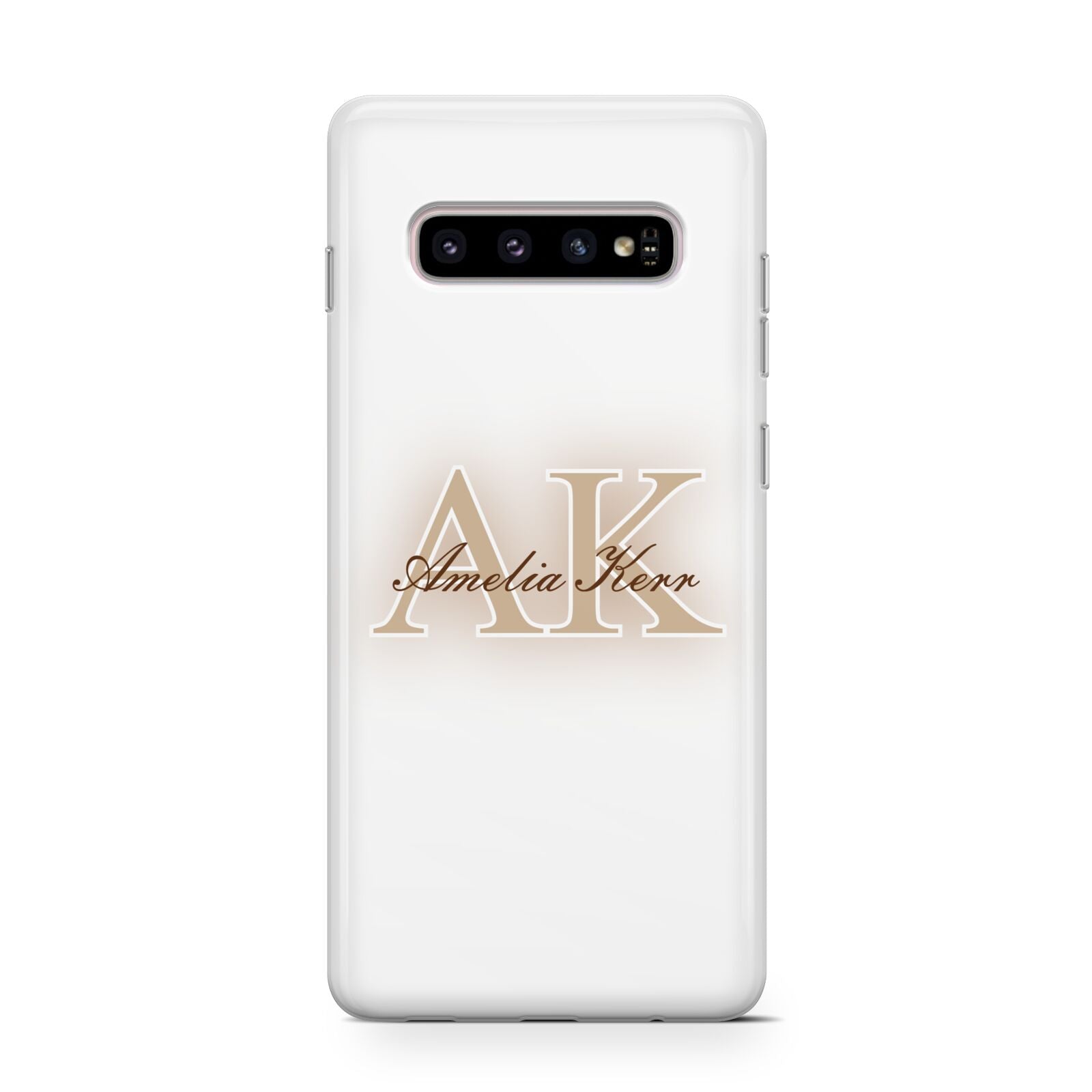 Shadow Initial Personalised Samsung Galaxy S10 Case