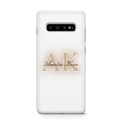 Shadow Initial Personalised Samsung Galaxy S10 Case