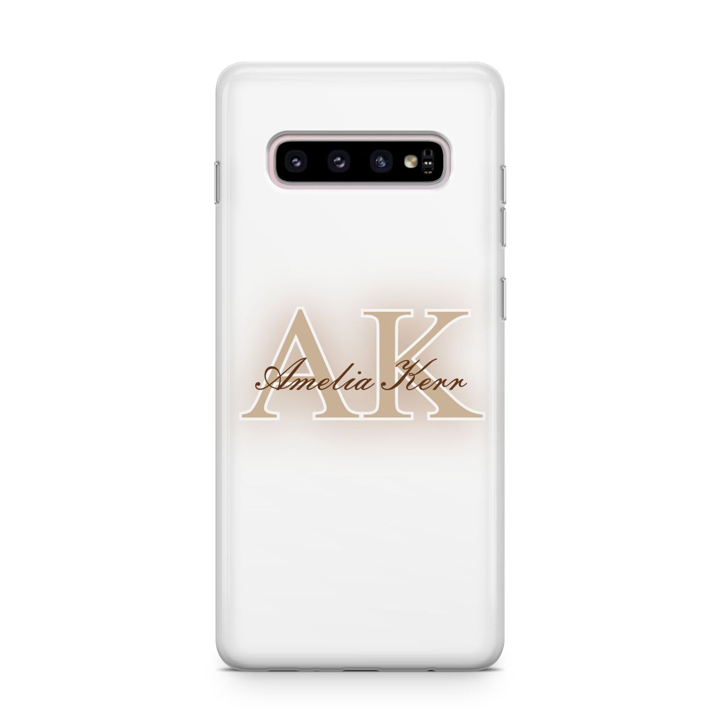 Shadow Initial Personalised Samsung Galaxy S10 Plus Case