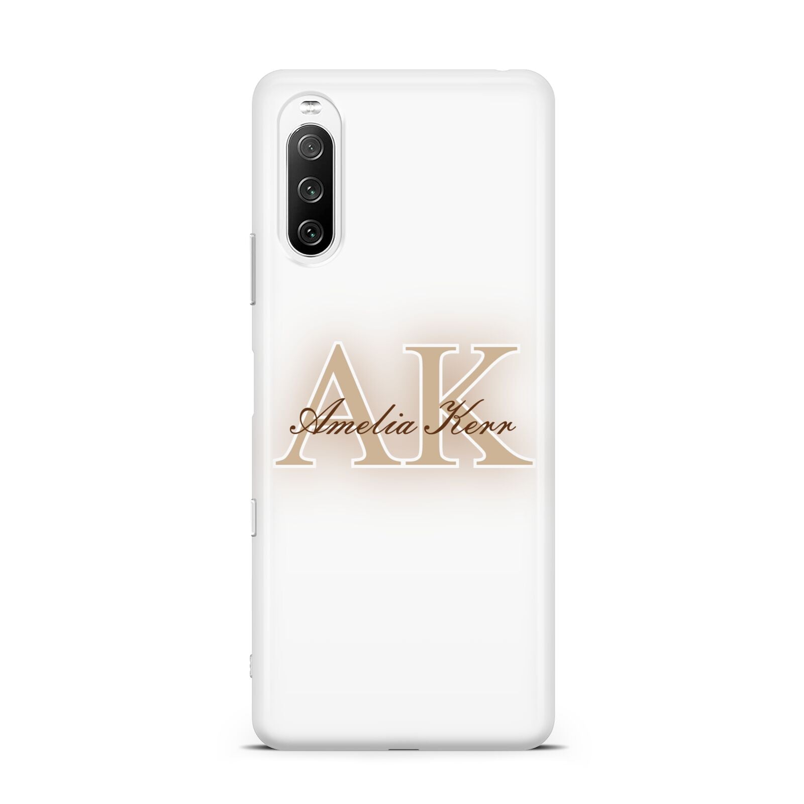 Shadow Initial Personalised Sony Xperia 10 III Case