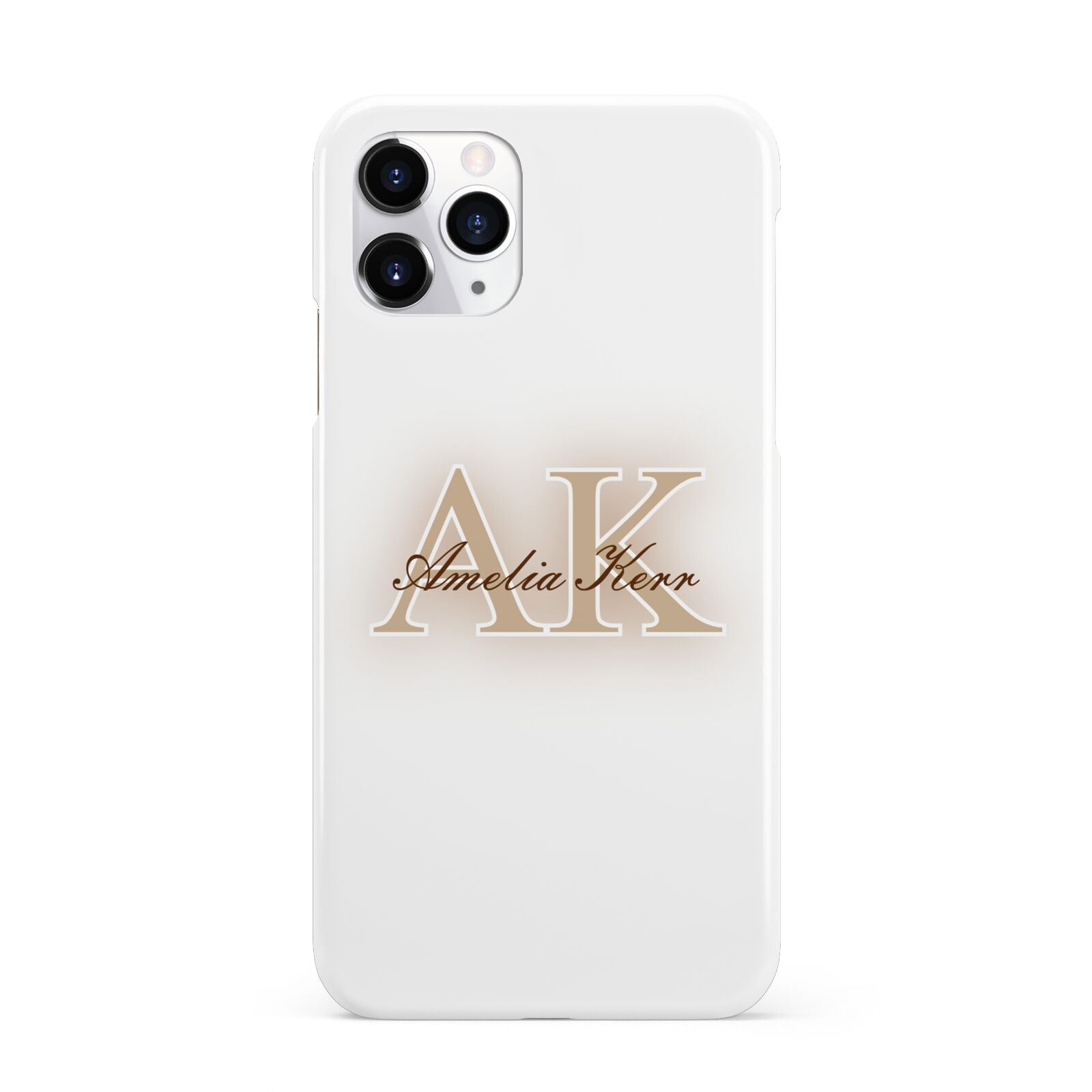 Shadow Initial Personalised iPhone 11 Pro 3D Snap Case