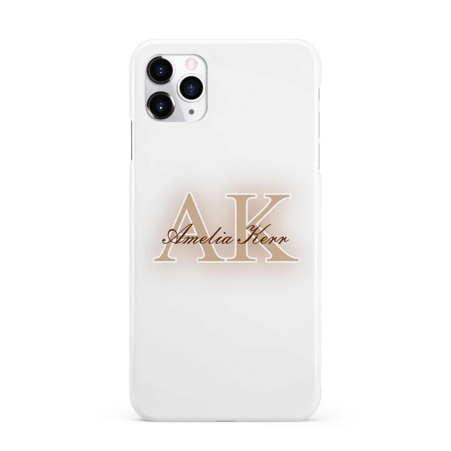 Shadow Initial Personalised iPhone 11 Pro Max 3D Snap Case