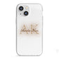 Shadow Initial Personalised iPhone 13 Mini TPU Impact Case with White Edges