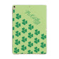 Shamrock Custom Name Apple iPad Gold Case