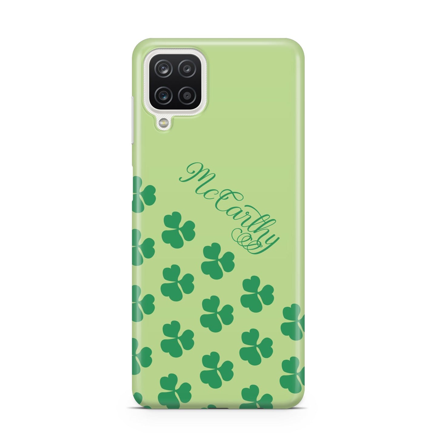 Shamrock Custom Name Samsung A12 Case