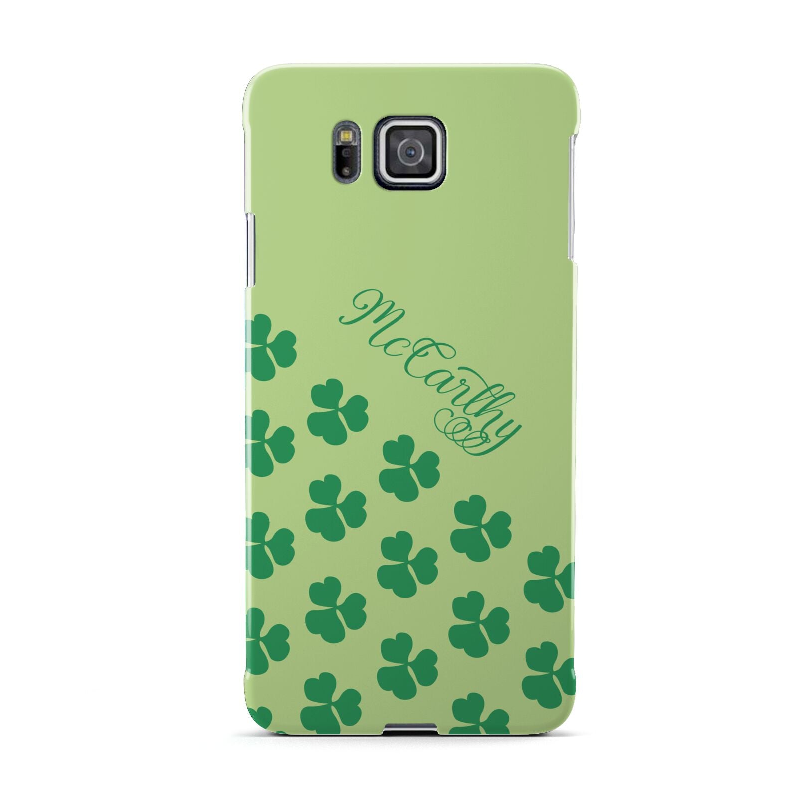 Shamrock Custom Name Samsung Galaxy Alpha Case