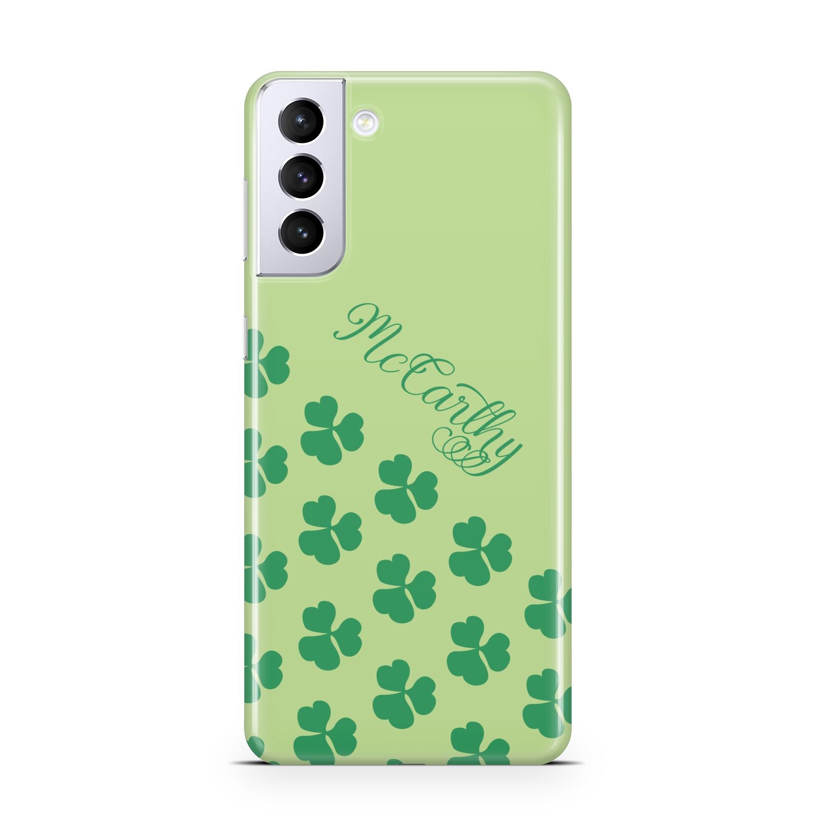 Shamrock Custom Name Samsung S21 Plus Phone Case