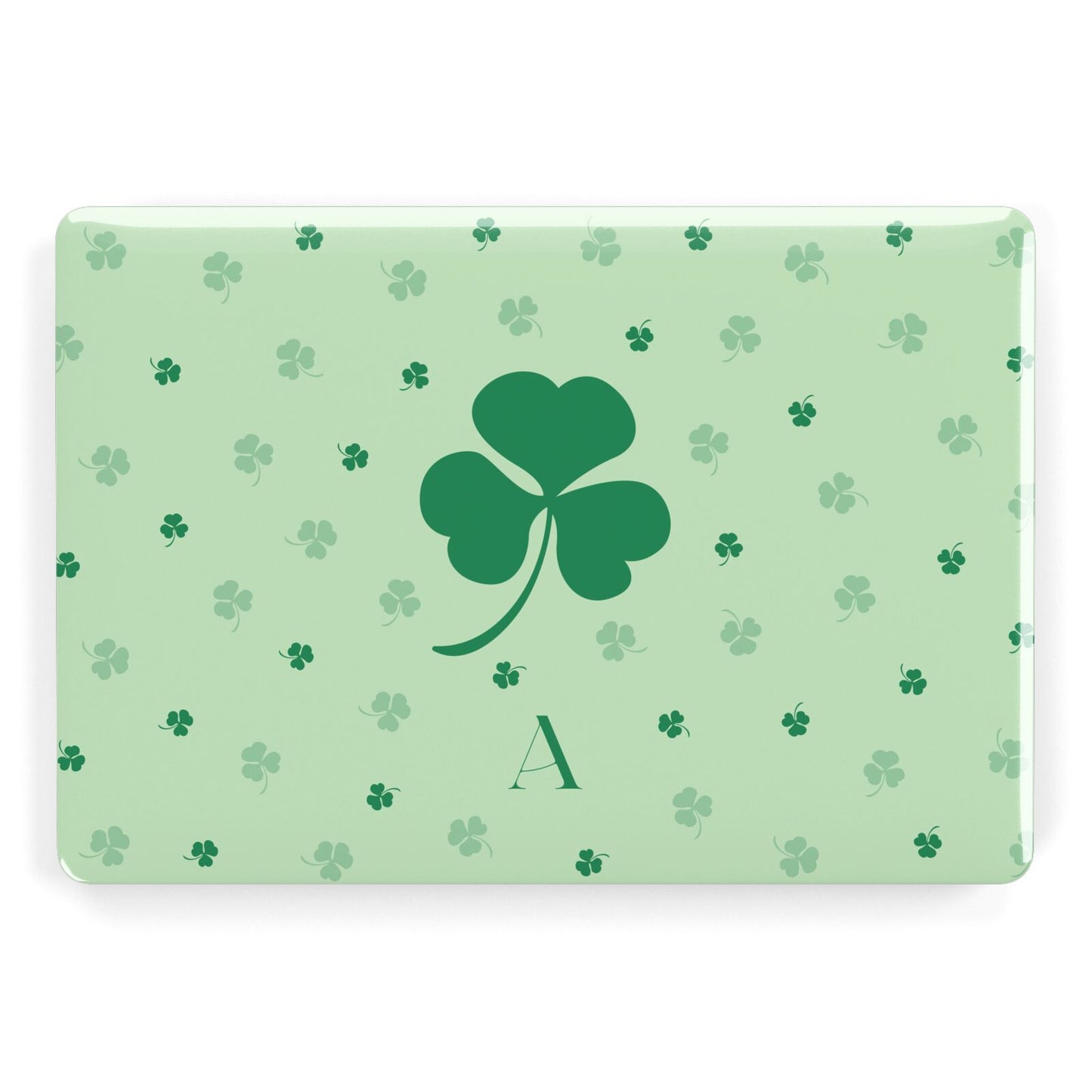 Shamrock Initial Personalised Apple MacBook Case