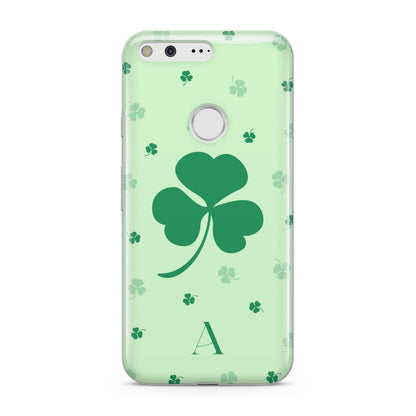 Shamrock Initial Personalised Google Pixel Case