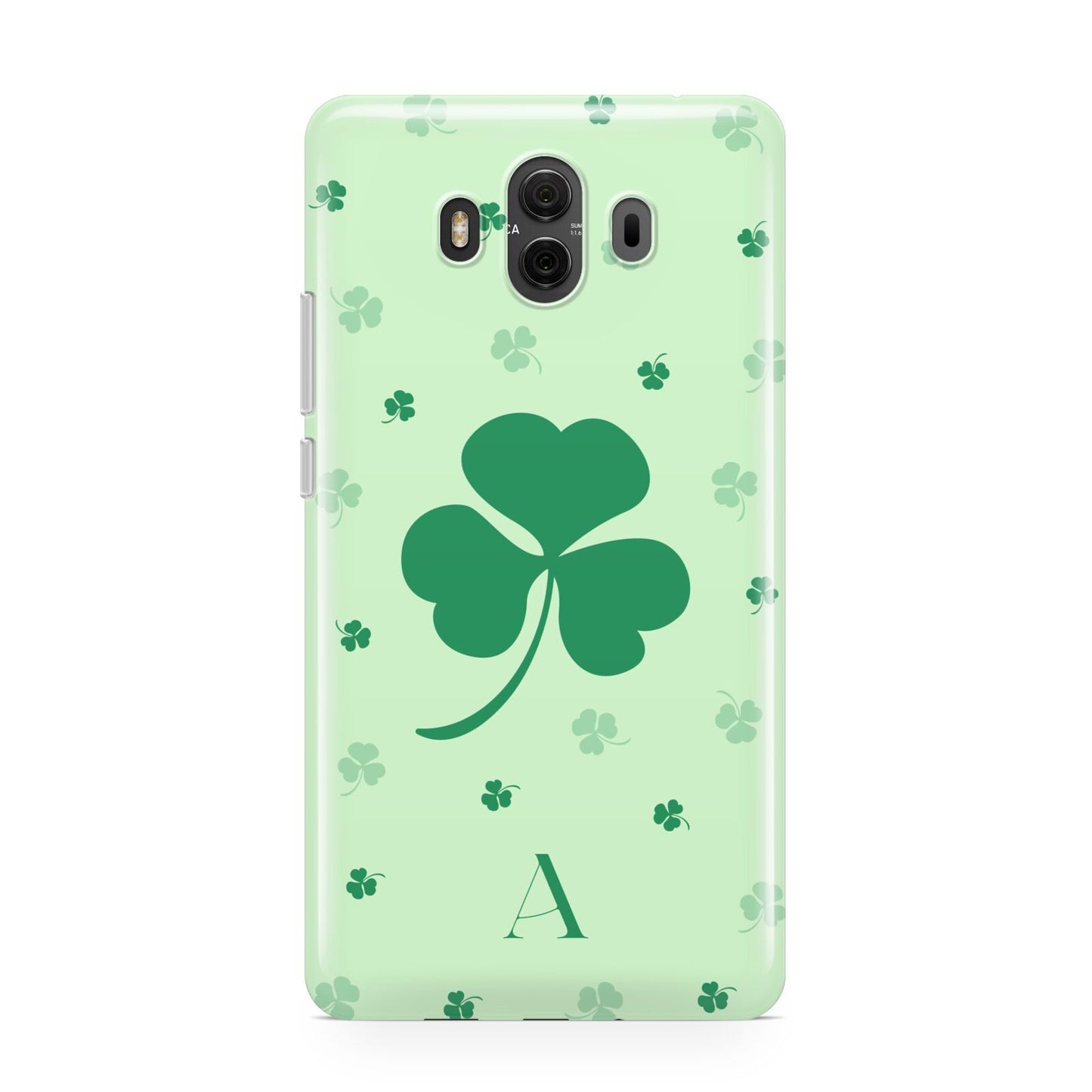 Shamrock Initial Personalised Huawei Mate 10 Protective Phone Case