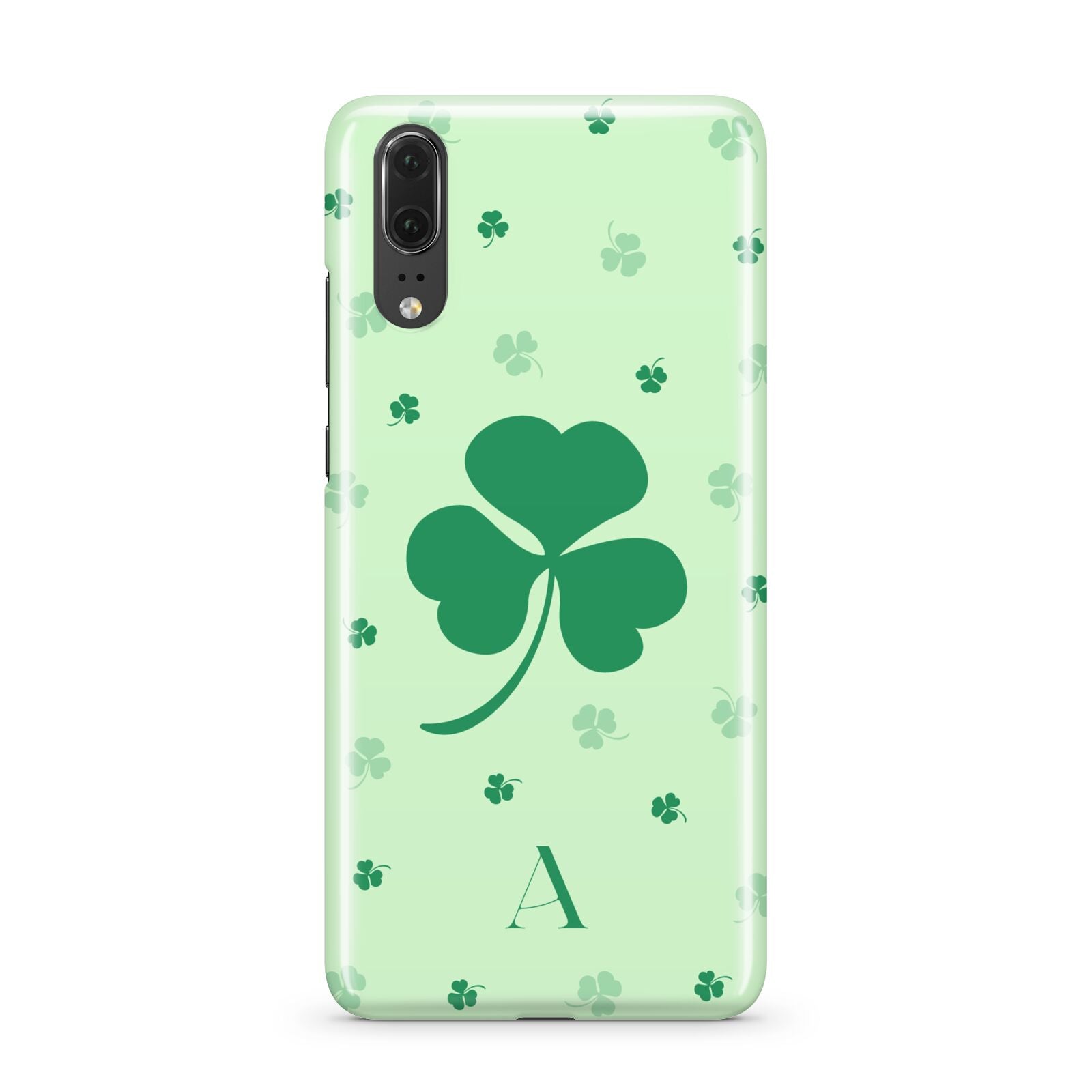 Shamrock Initial Personalised Huawei P20 Phone Case