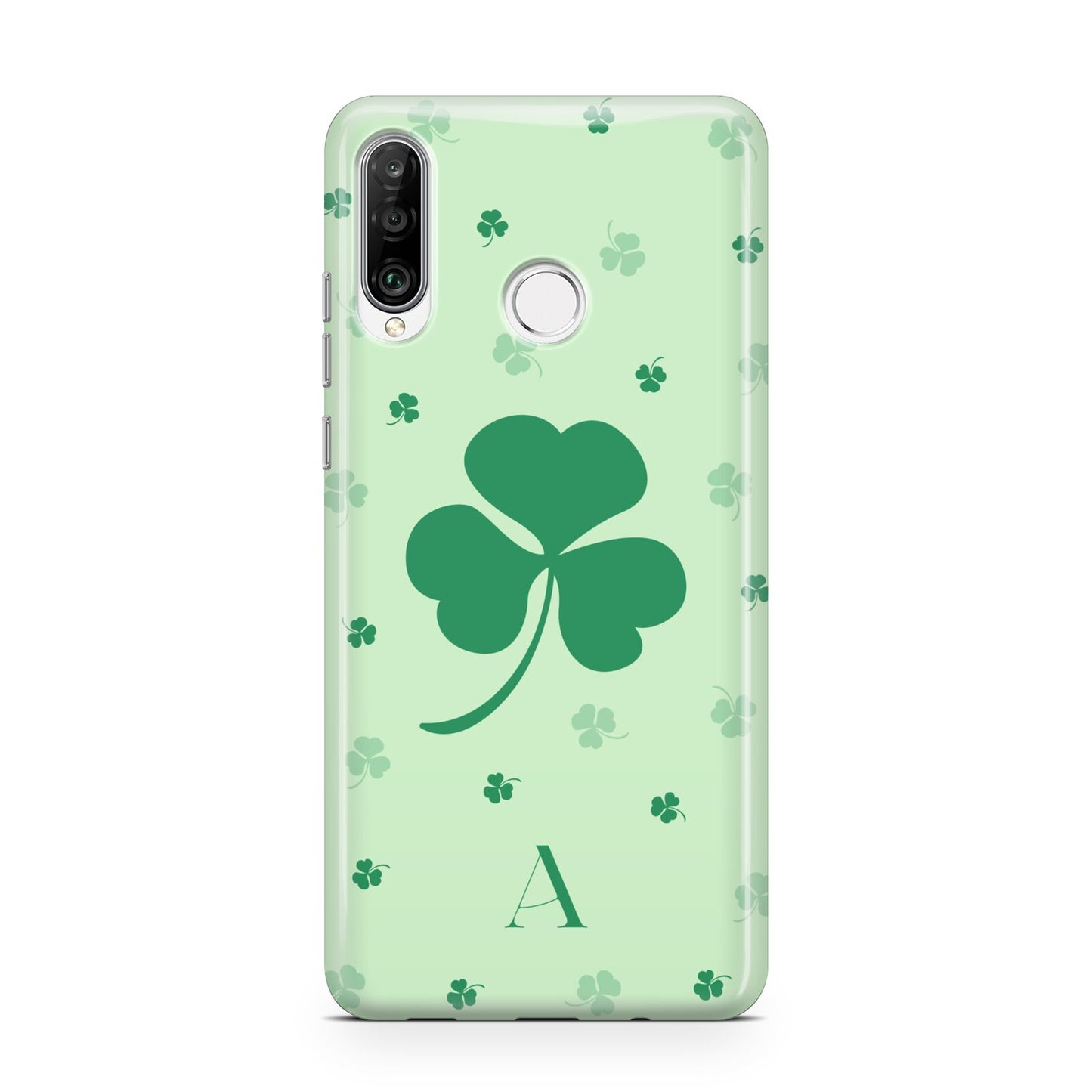 Shamrock Initial Personalised Huawei P30 Lite Phone Case