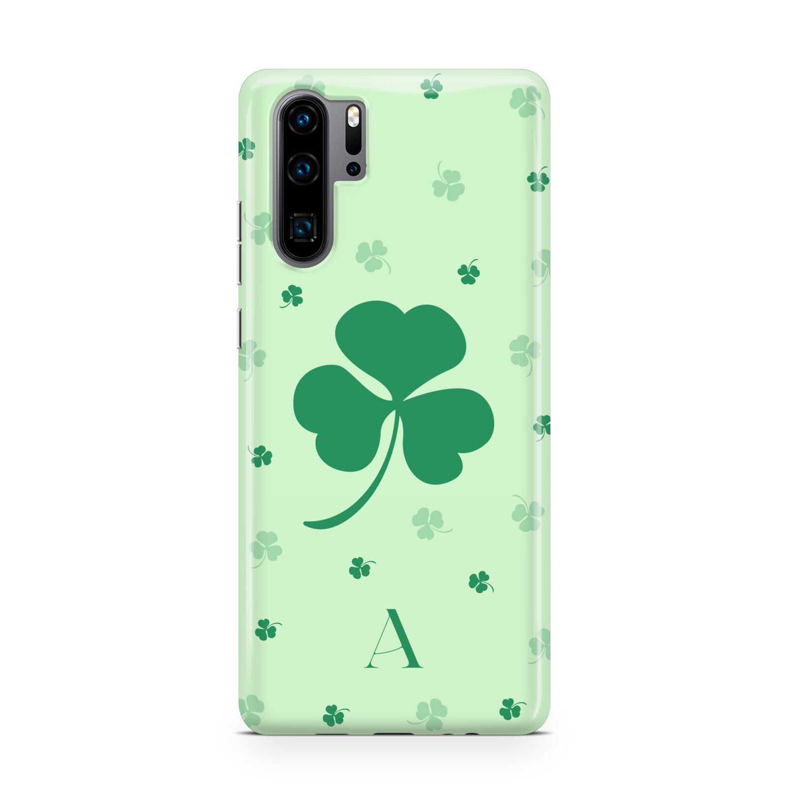 Shamrock Initial Personalised Huawei P30 Pro Phone Case