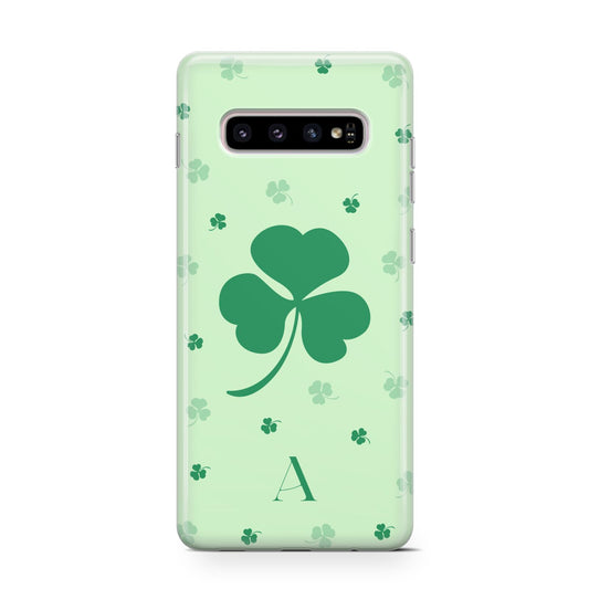 Shamrock Initial Personalised Protective Samsung Galaxy Case