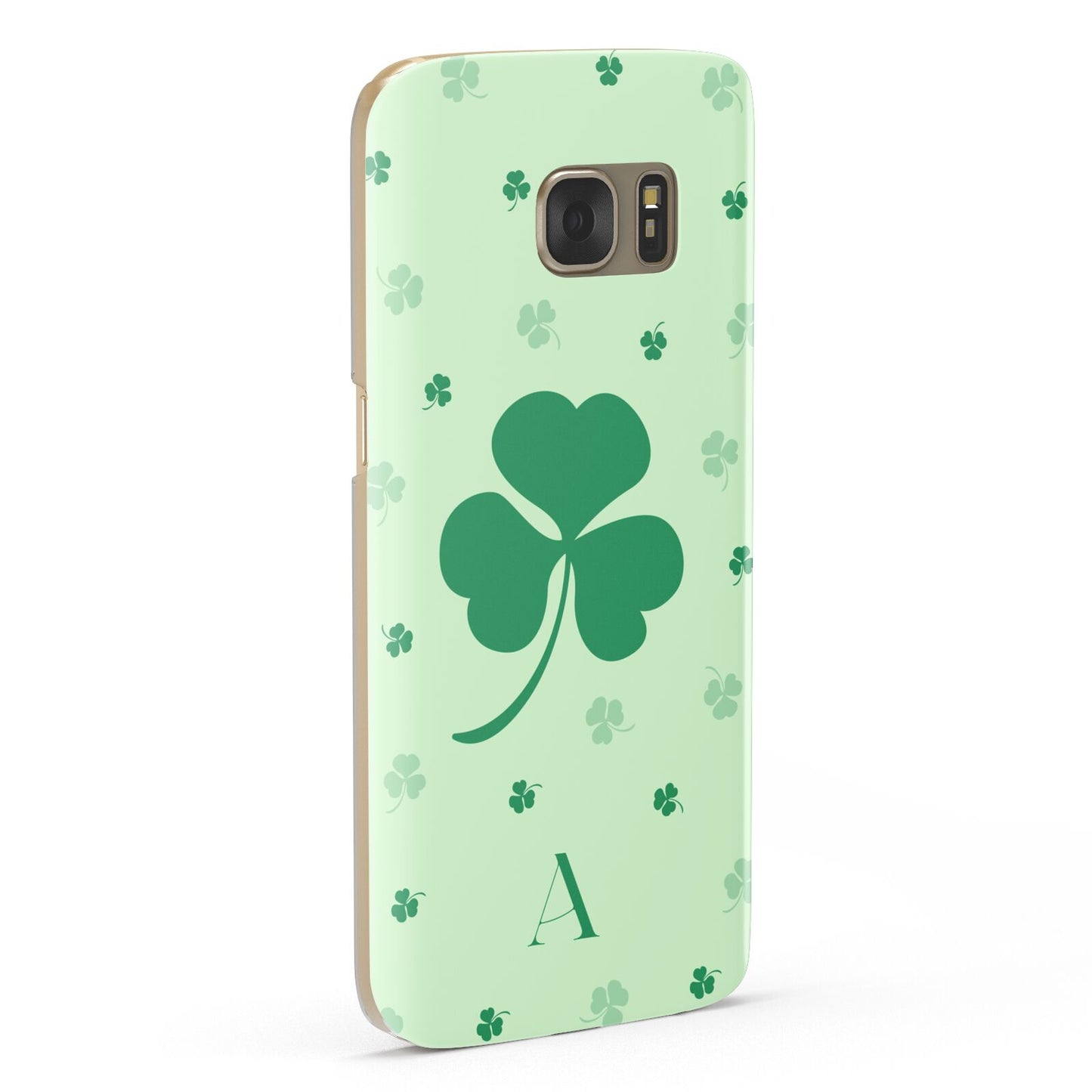 Shamrock Initial Personalised Samsung Galaxy Case Fourty Five Degrees