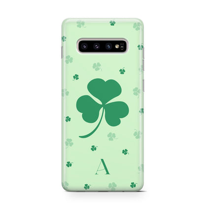 Shamrock Initial Personalised Samsung Galaxy S10 Case