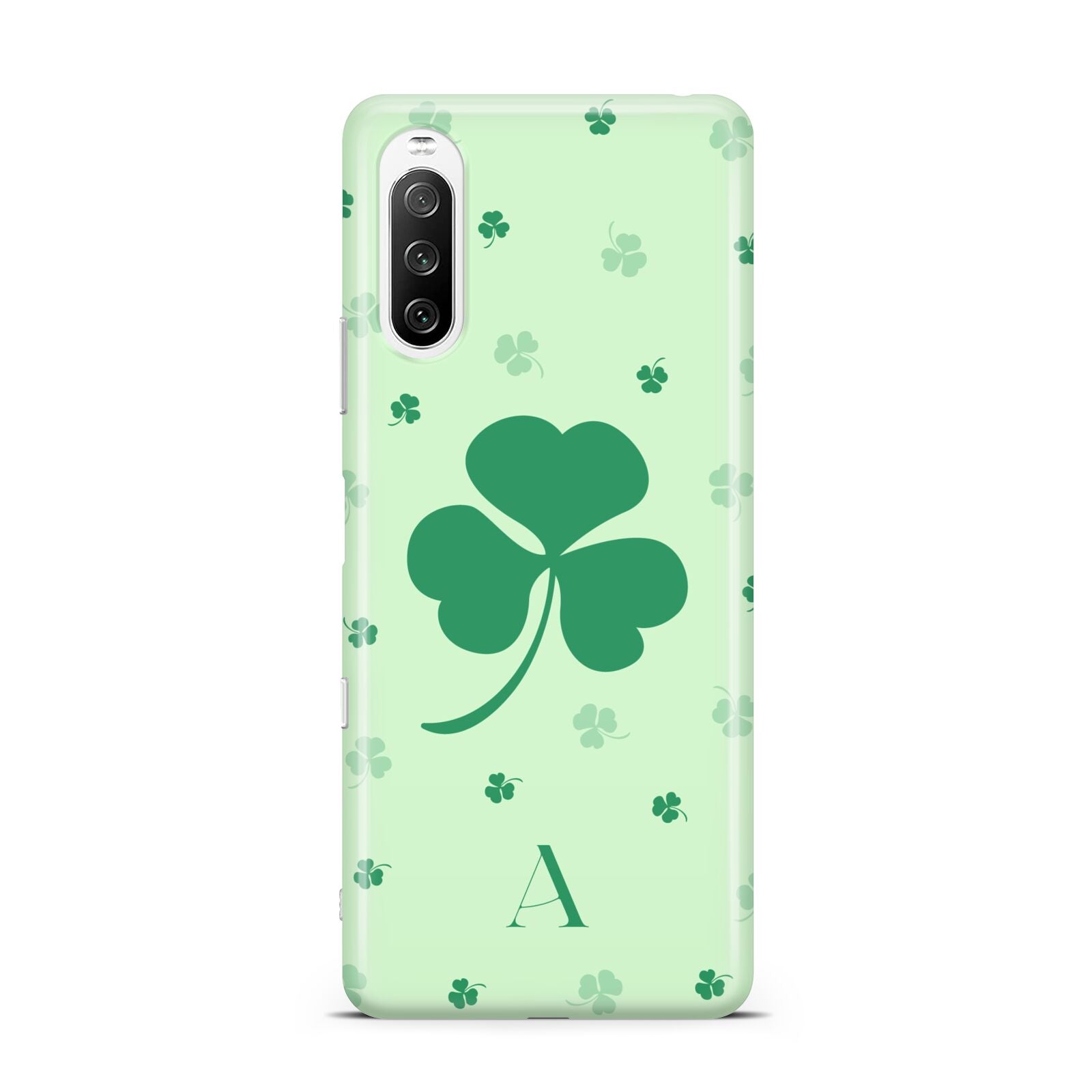 Shamrock Initial Personalised Sony Xperia 10 III Case