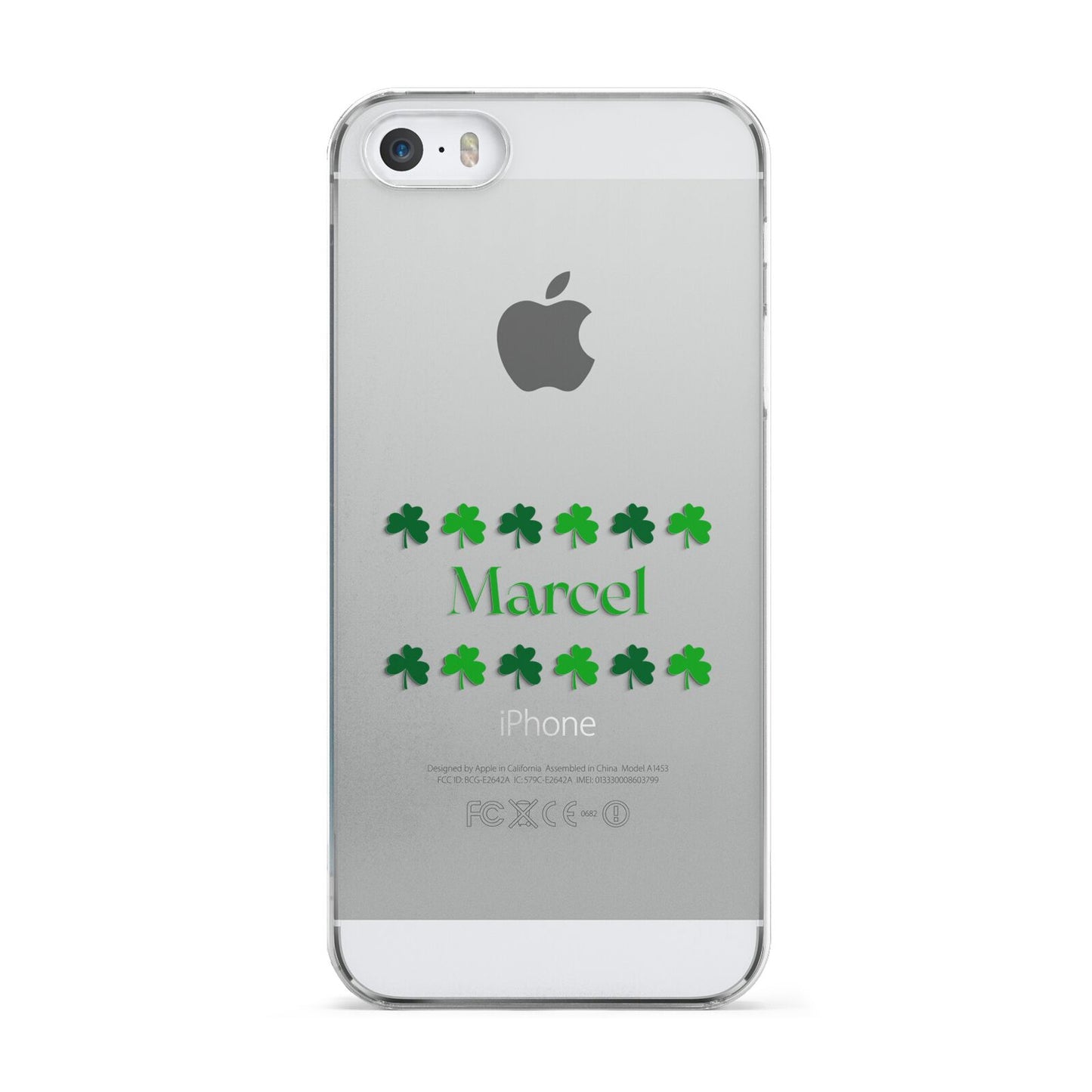 Shamrock Personalised Name Apple iPhone 5 Case