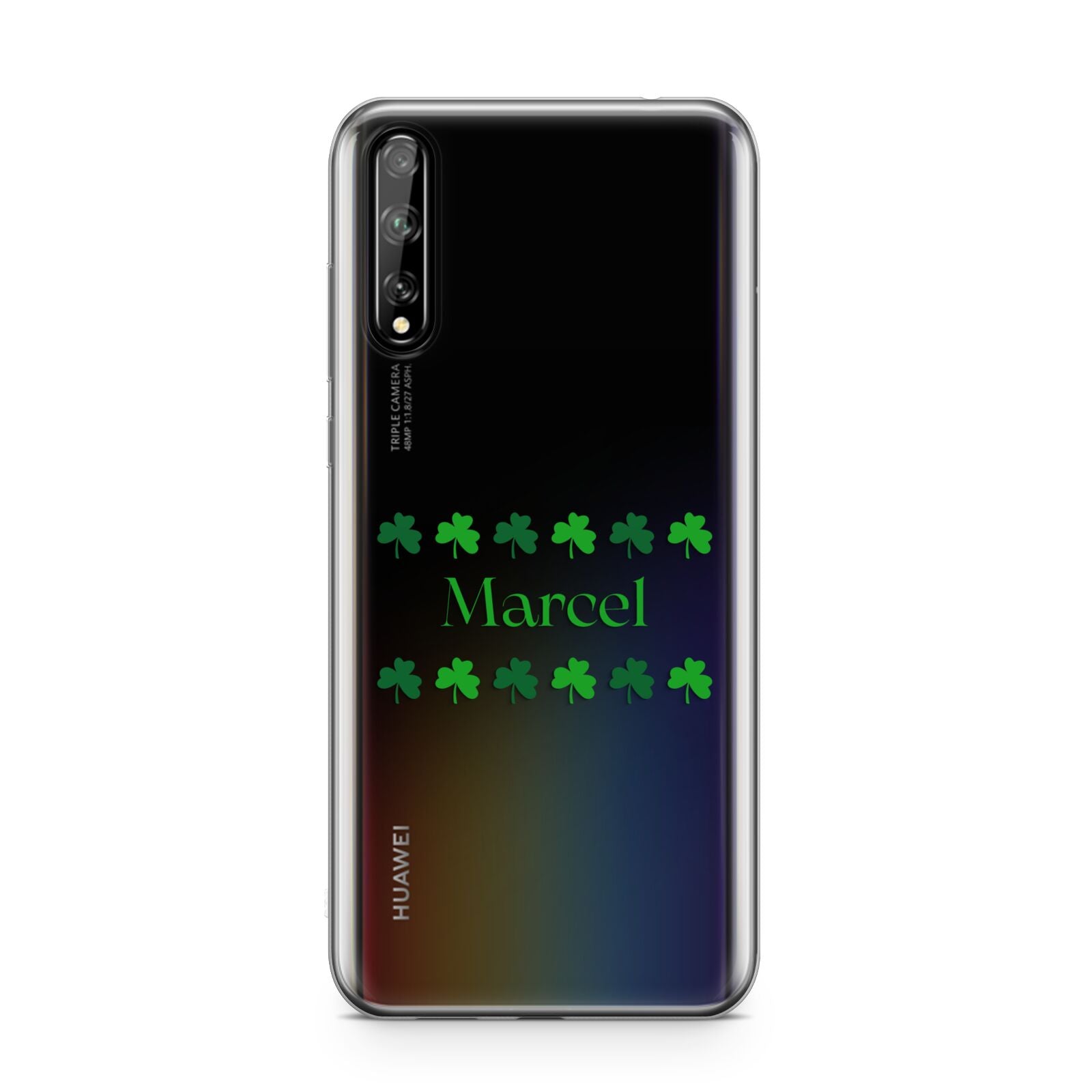 Shamrock Personalised Name Huawei Enjoy 10s Phone Case