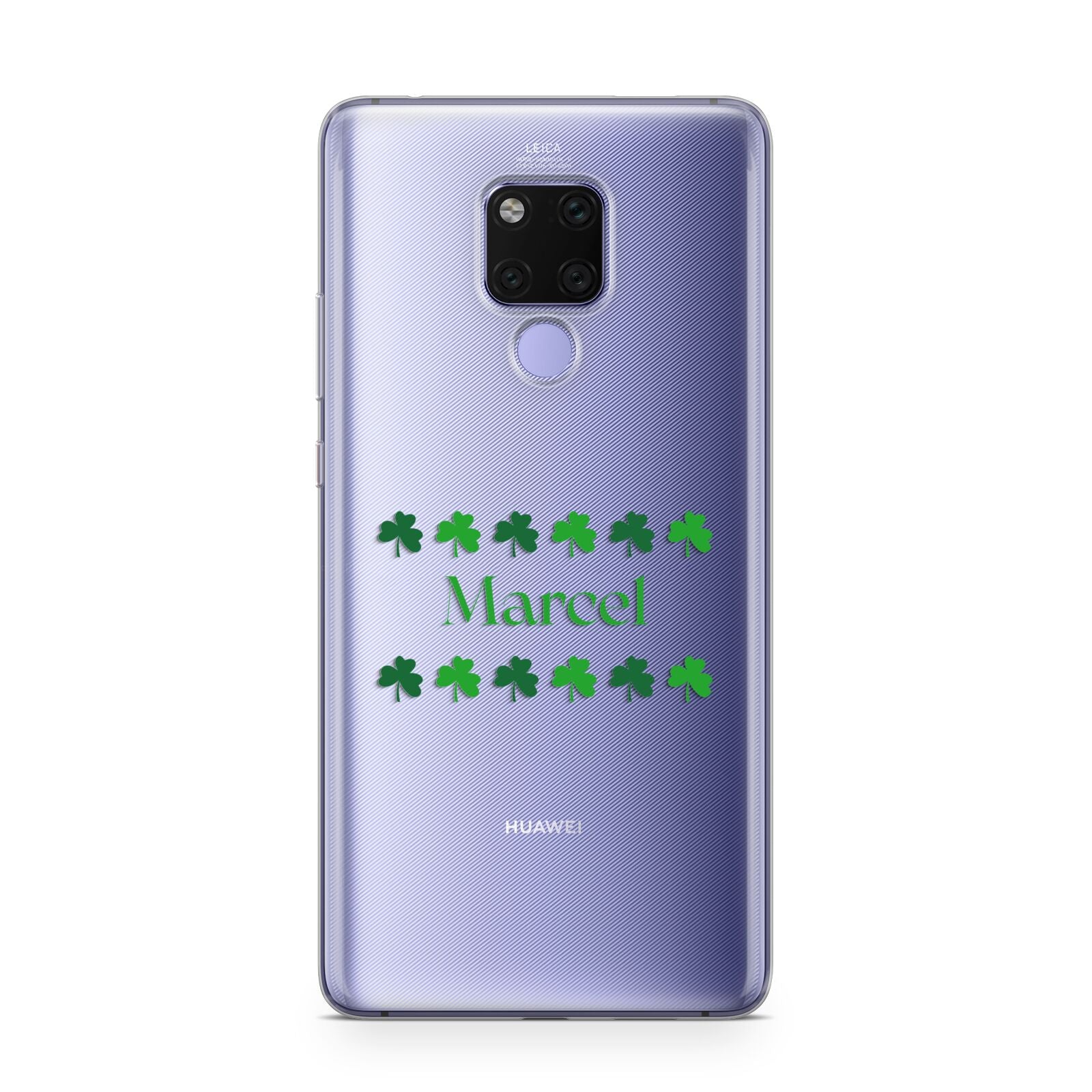 Shamrock Personalised Name Huawei Mate 20X Phone Case