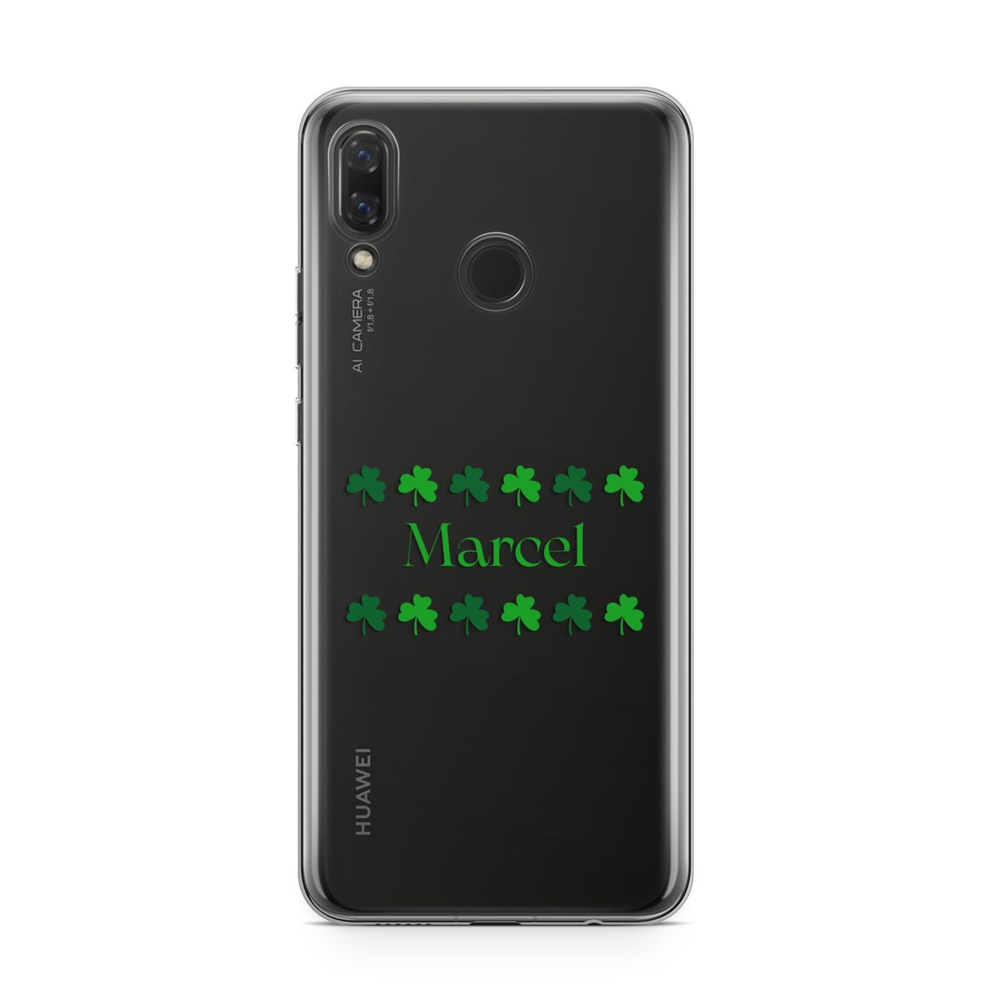 Shamrock Personalised Name Huawei Nova 3 Phone Case