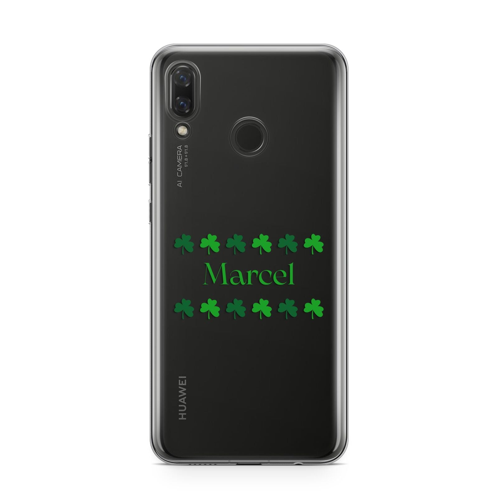 Shamrock Personalised Name Huawei Nova 3 Phone Case