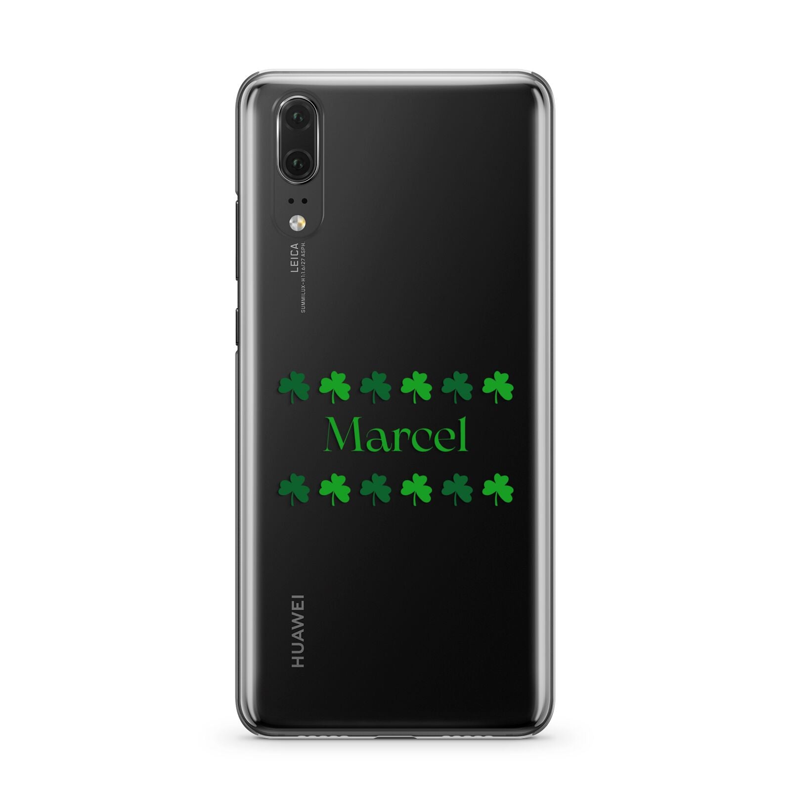 Shamrock Personalised Name Huawei P20 Phone Case