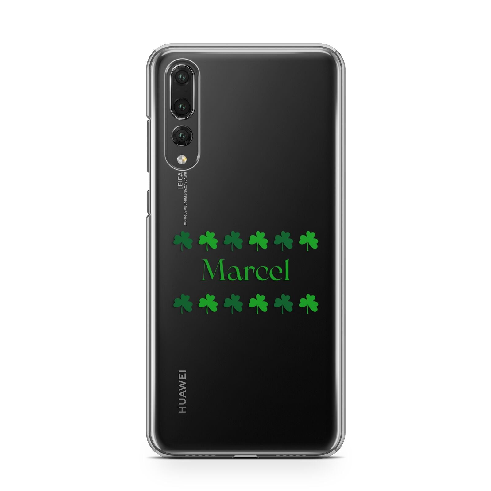 Shamrock Personalised Name Huawei P20 Pro Phone Case