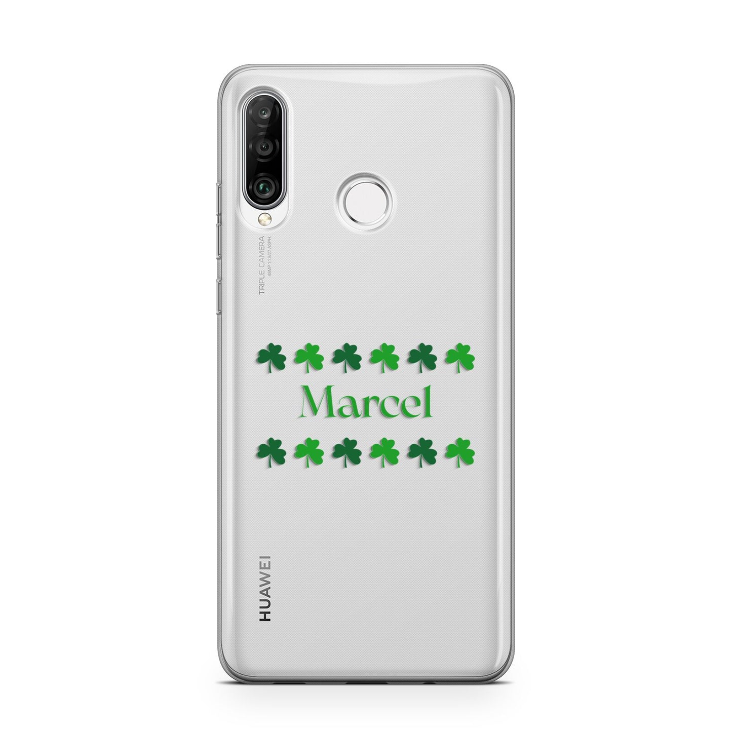 Shamrock Personalised Name Huawei P30 Lite Phone Case