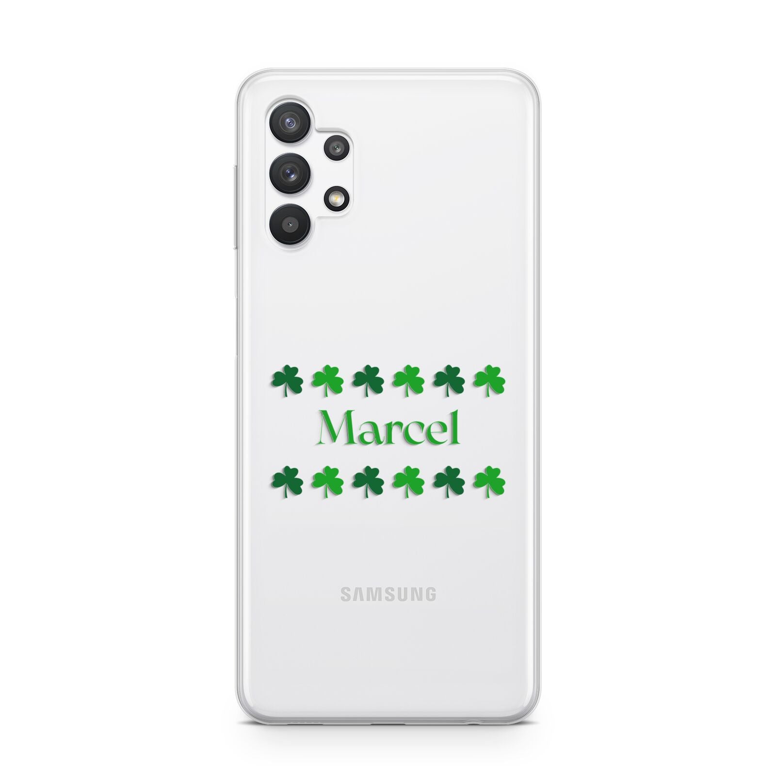 Shamrock Personalised Name Samsung A32 5G Case