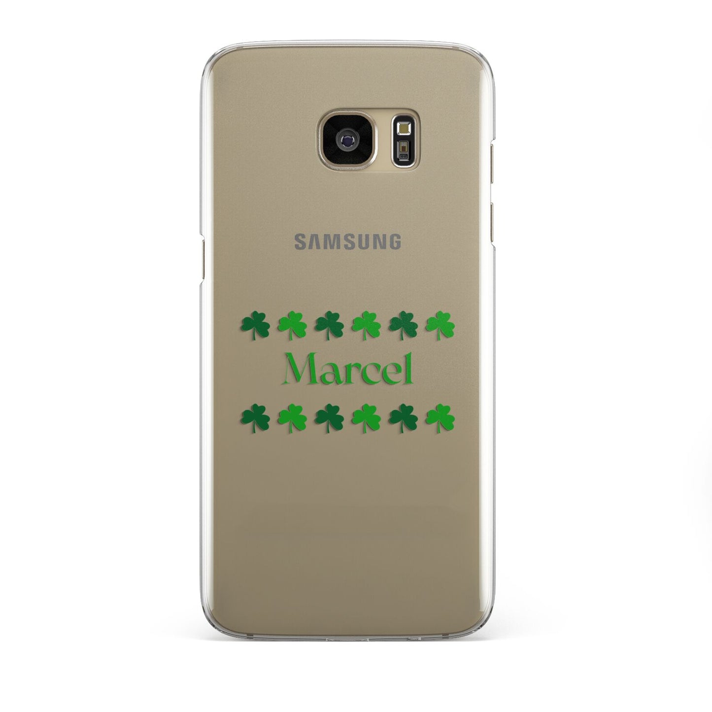 Shamrock Personalised Name Samsung Galaxy S7 Edge Case