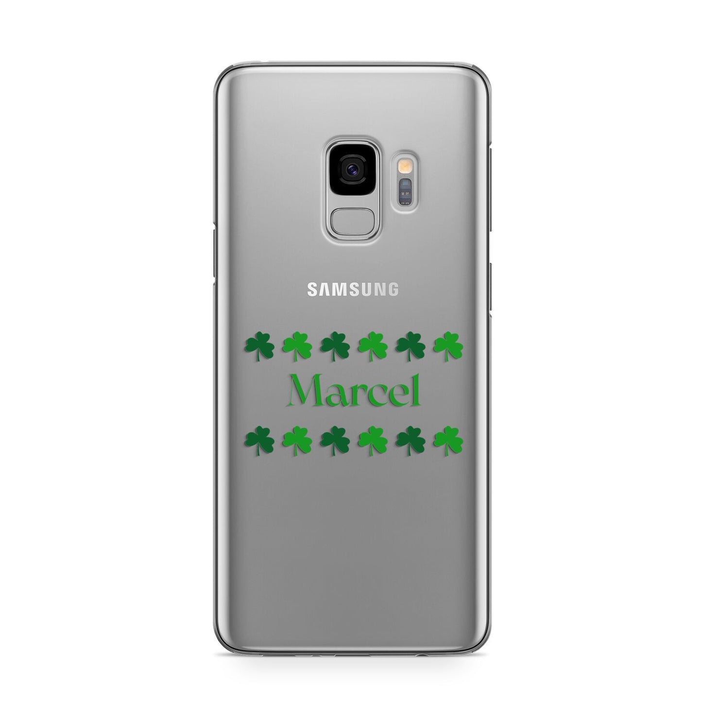 Shamrock Personalised Name Samsung Galaxy S9 Case