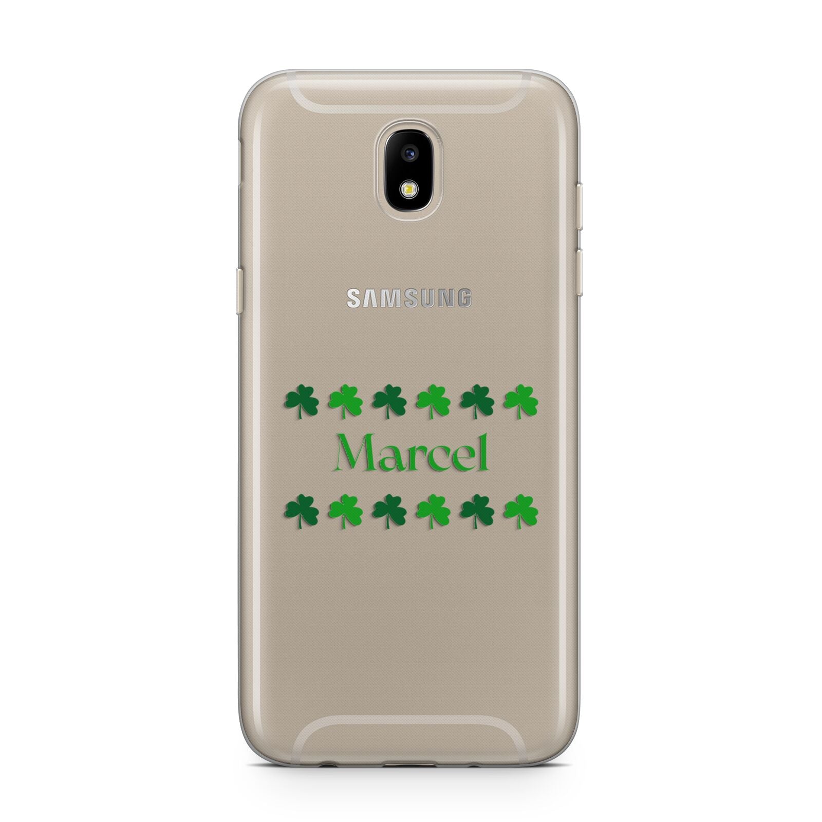 Shamrock Personalised Name Samsung J5 2017 Case