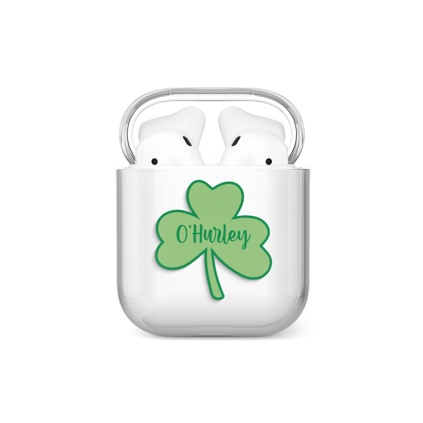 Shamrock with Name AirPods Case