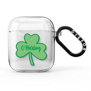 Shamrock with Name AirPods Case