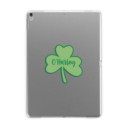 Shamrock with Name Apple iPad Silver Case