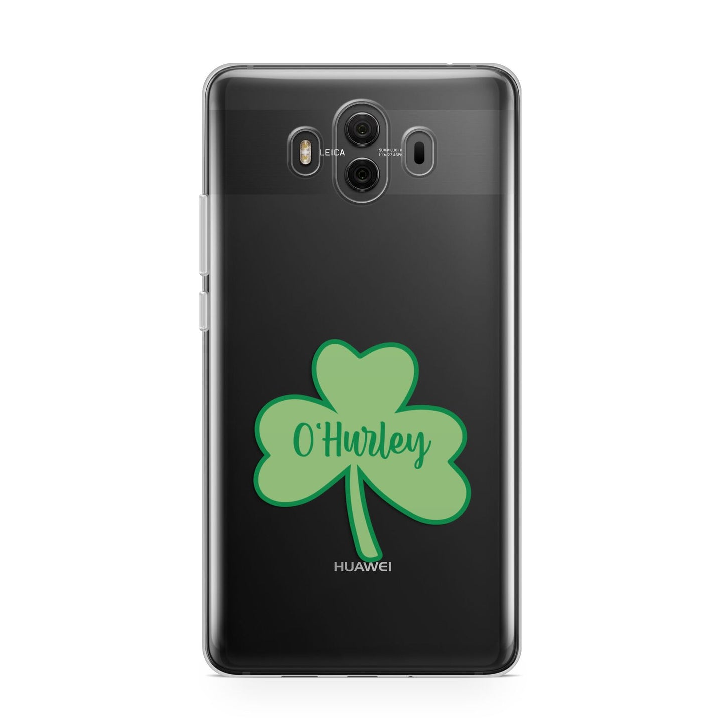 Shamrock with Name Huawei Mate 10 Protective Phone Case